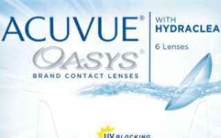 Контактные линзы Acuvue Oasys